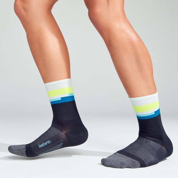 Feetures Elite Ultra Light Mini Crew 3 Pack Mission Bayside Mix