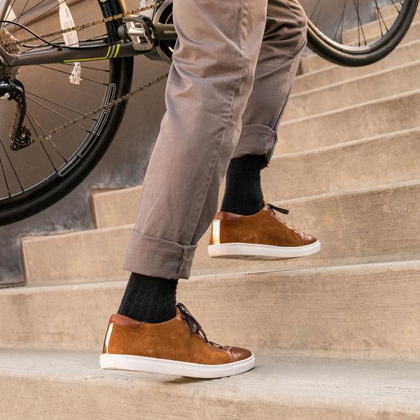 Feetures Everyday Men's Ultra Light Crew Wide Rib Black