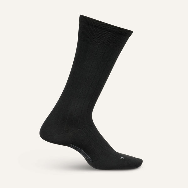feetures Everyday Men's Ultra Light Crew Wide Rib black