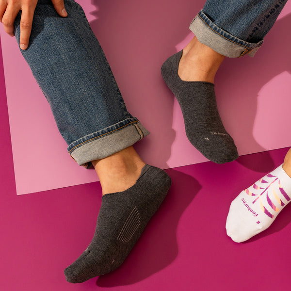 Feetures Everyday Men's Ultra Light Invisible White