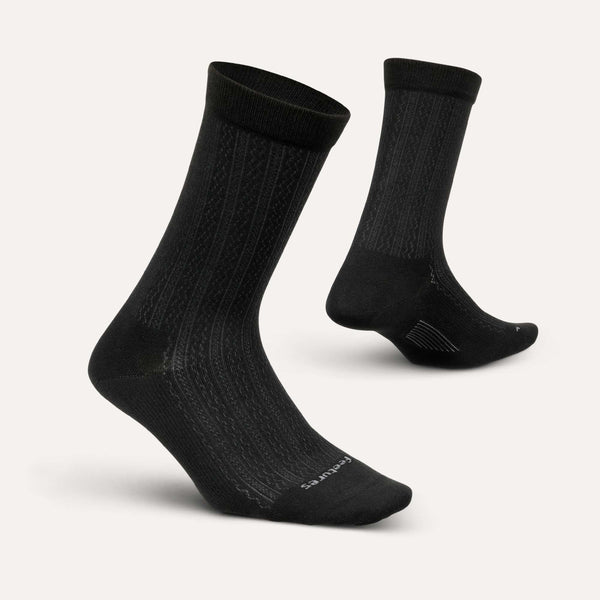 Feetures Everyday Women's Ultra Light Crew Texture Black