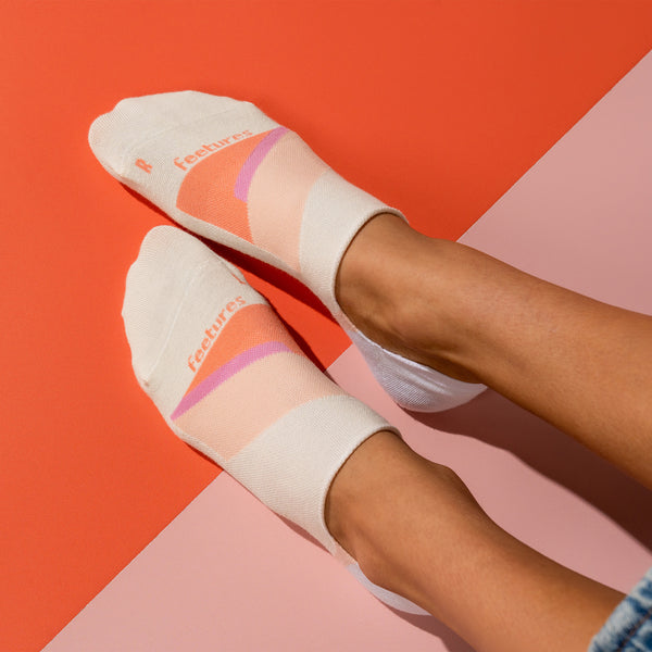 Feetures Everyday Women's Ultra Light Invisible 3 Pack Coral Mix