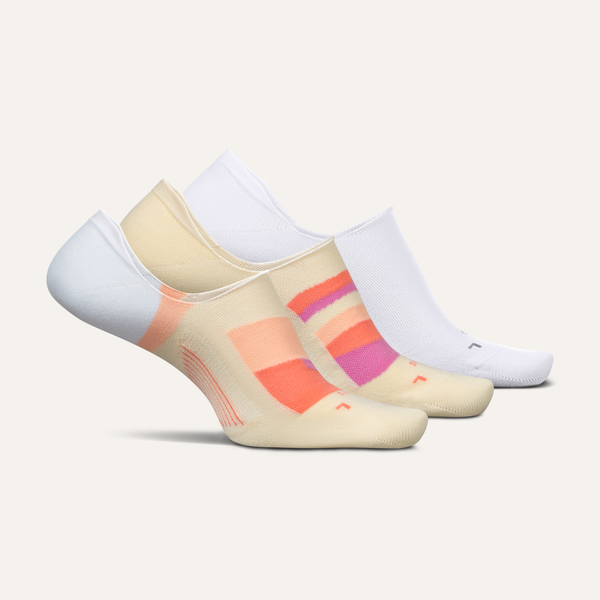 feetures Everyday Women's Ultra Light Invisible 3 Pack coral mix