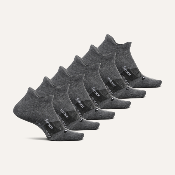 Feetures Elite Golf Max Cushion Tab 6 Pack Gray