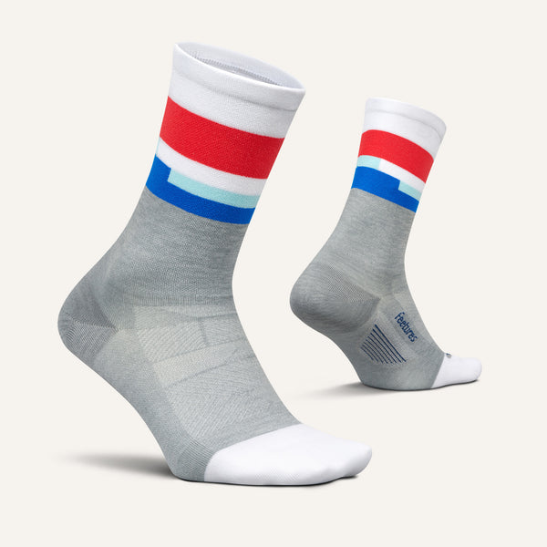 Feetures Elite Ultra Light Mini Crew Mission Gray