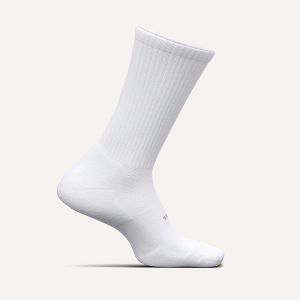 Feetures High Performance Max Cushion Crew White