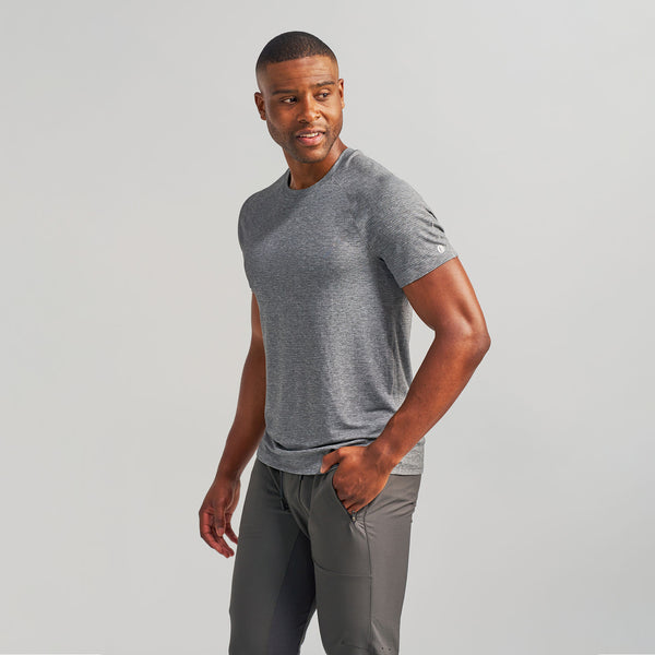 Feetures Men’s Stride Flex Performance Tee Black
