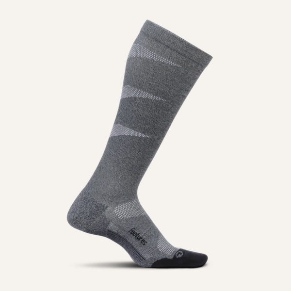 Feetures Graduated Compression Light Cushion Knee High Gray