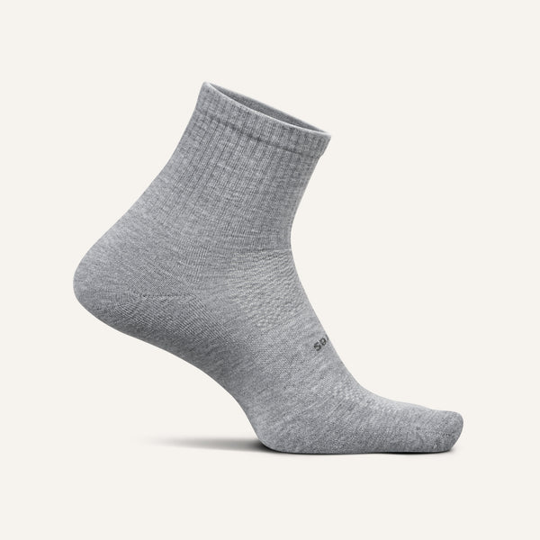feetures High Performance Max Cushion Quarter Tall light gray
