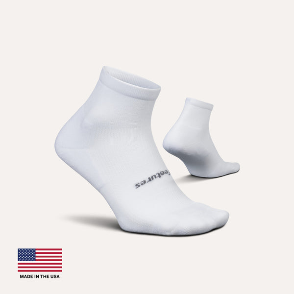 Feetures High Performance Max Cushion Quarter White