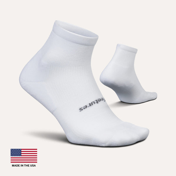 Feetures High Performance Ultra Light Quarter White