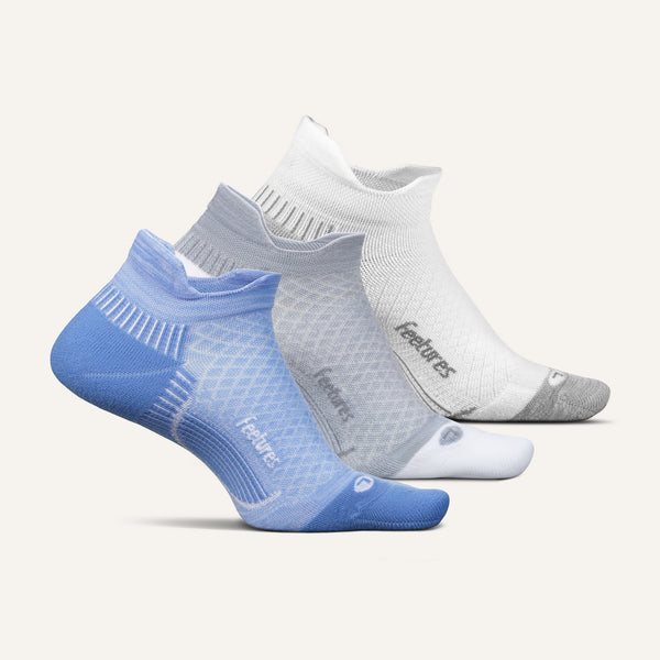 feetures Plantar Fasciitis Relief Sock Light Cushion Tab 3 Pack rose sky mix