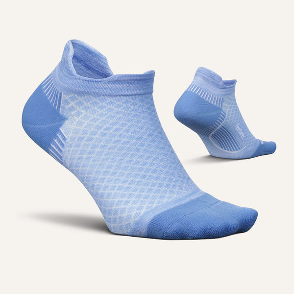 Feetures Plantar Fasciitis Relief Sock Light Cushion Tab Brilliant Blue