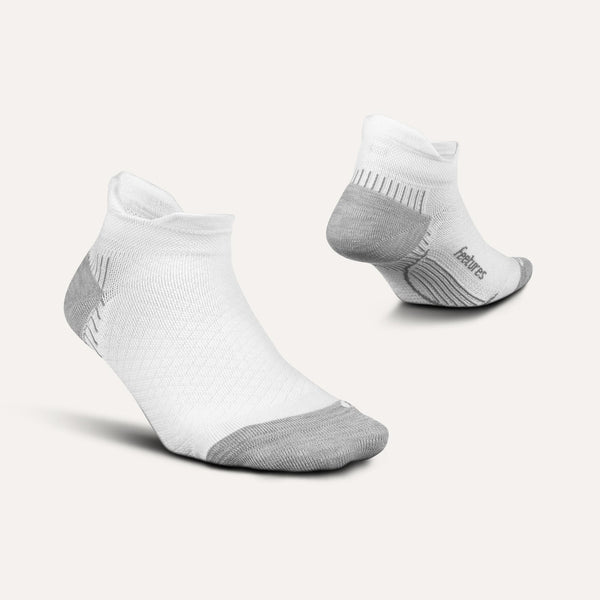 Feetures Plantar Fasciitis Relief Sock Ultra Light Tab White