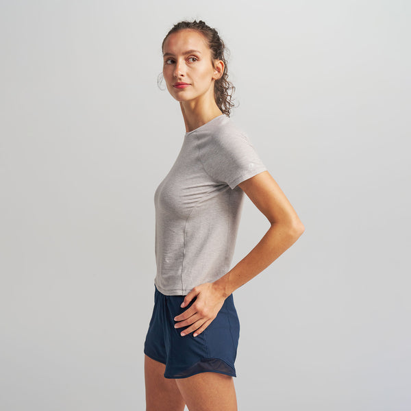 Feetures Women’s Stride Flex Performance Tee Blizzard