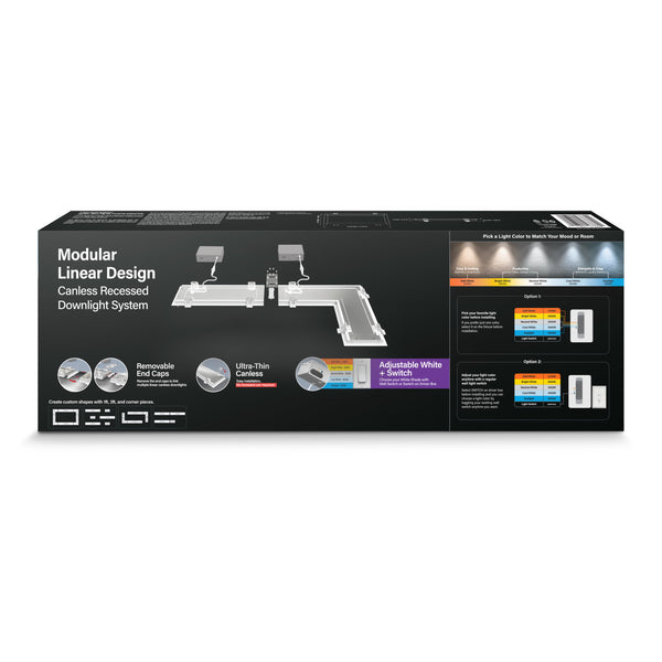 Feit Electric 1 Ft. 15W (75W Replacement) Adjustable White Linear LED Canless Recessed Downlight