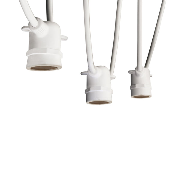 feit Electric 10 Ft. 5 Socket White String Light Strand Without Bulbs
