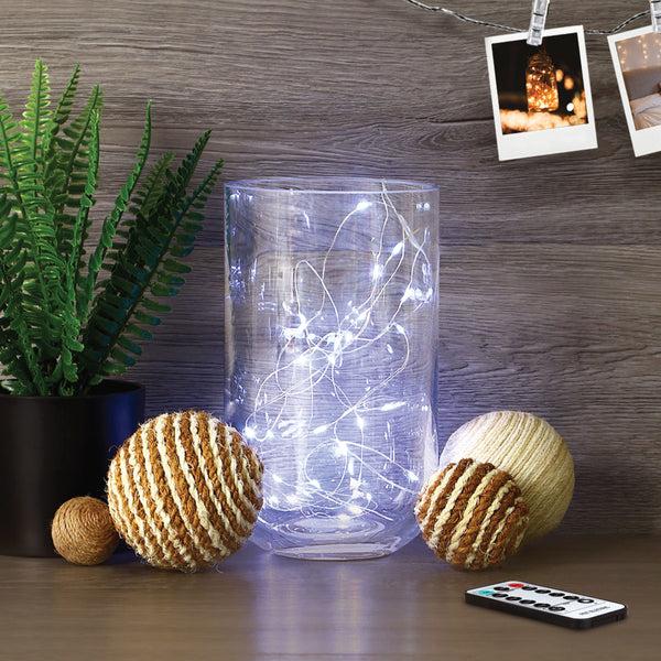 Feit Electric 10 Ft. Cool White (6500K) Silver Wire Fairy String Light