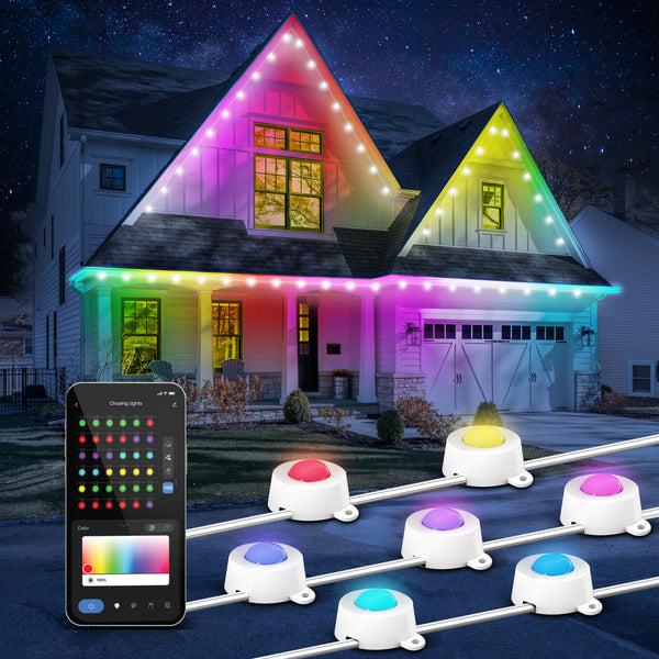 Feit Electric 100 Ft. Smart Color Changing Permanent Outdoor LED String Lights