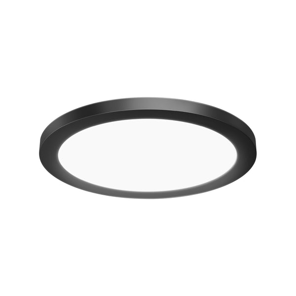 feit electric 11 in. 12.5W (60W Replacement) Selectable White Matte Black Round Flat Panel Ceiling Downlight