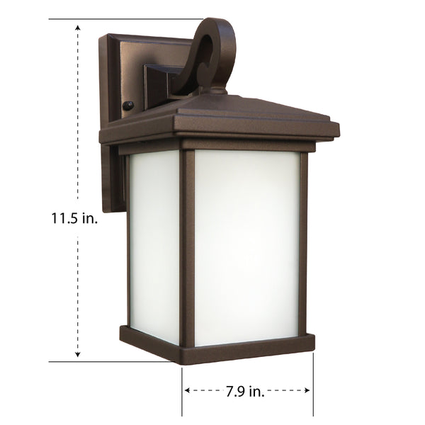 Feit Electric 11 In. OneSync Landscape 120V Bronze Square Decorative Lantern