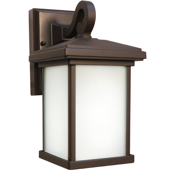 feit electric 11 in. OneSync Landscape 120V Bronze Square Decorative Lantern