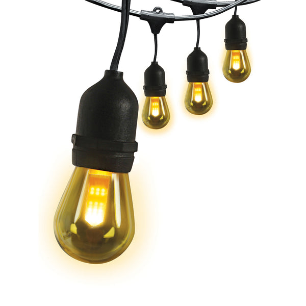 feit electric 12 ft. Amber (1800K) Flame Effect LED String Lights
