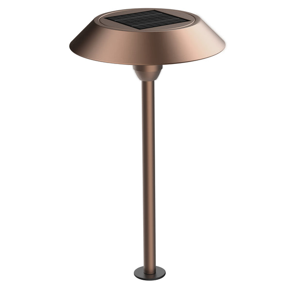 feit electric 12 in. OneSync Landscape Bronze Solar Pathway Light