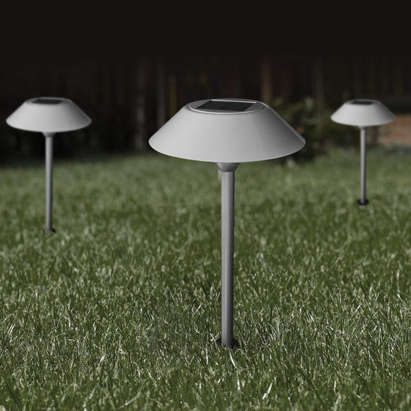 Feit Electric 12 In. OneSync Landscape Nickel Solar Pathway Light (6-Pack)