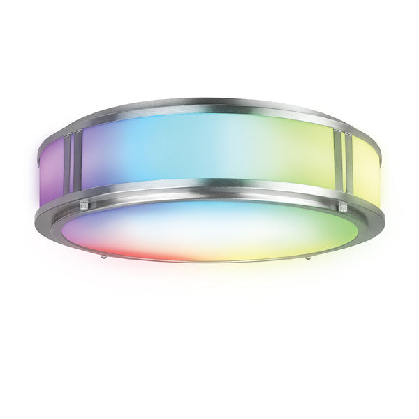 feit electric 13 In. RGBW Flush Mount Smart Ceiling Fixture