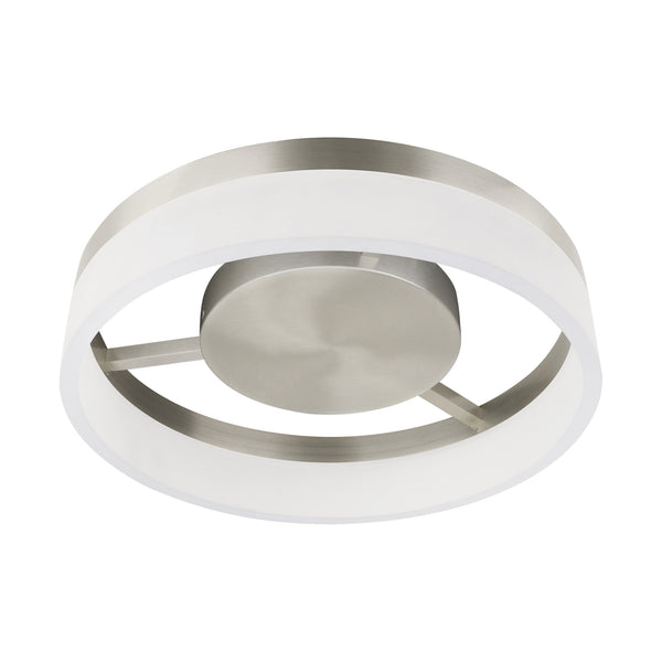 feit electric 14 in. Dimmable Adjustable White LED Ceiling Fixture Brushed Nickel