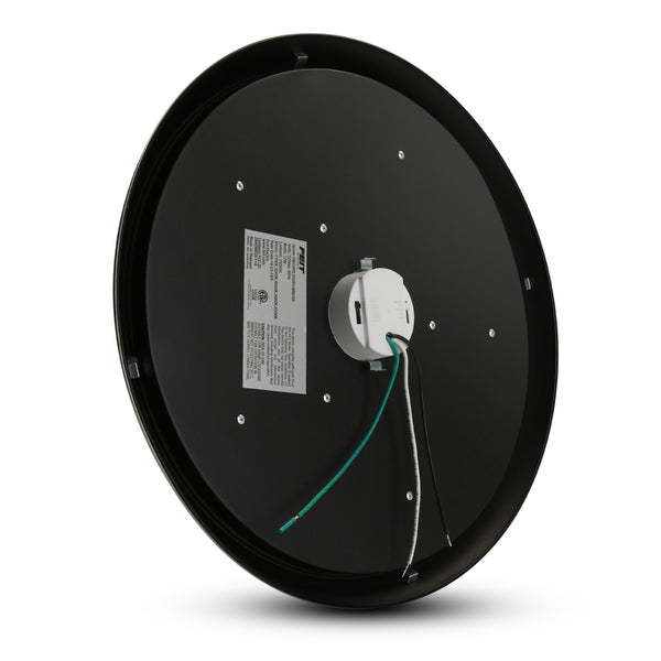 Feit Electric 15 In. Round Adjustable White Flush Mount Motion Ceiling Light Brushed Nickel Or Matte Black Trim