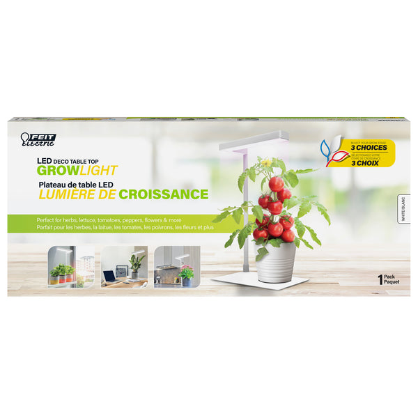 Feit Electric 17 In. White Finish Tabletop LED Grow Light