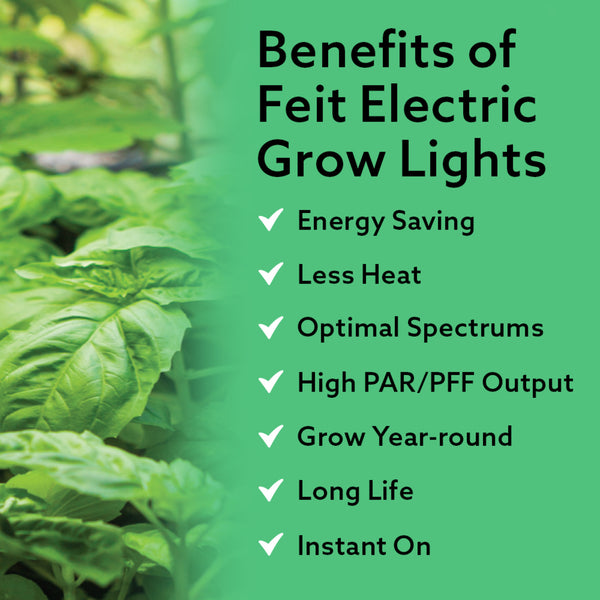 Feit Electric 17W E26 A21 Selectable Spectrum For Seeding Growing Blooming Indoor Greenhouse Plant Grow LED