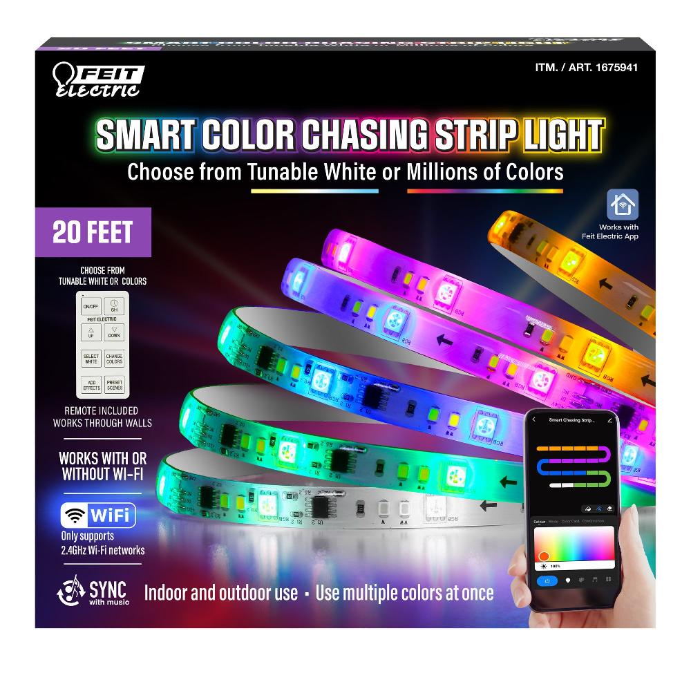 Feit Electric 20 Ft. Smart Color Chasing LED Strip Light