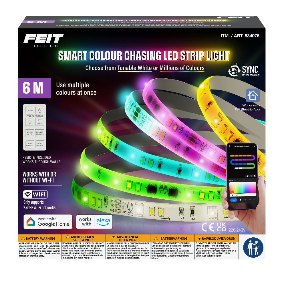 Feit Electric 20 Ft. Smart Color Chasing LED Strip Light