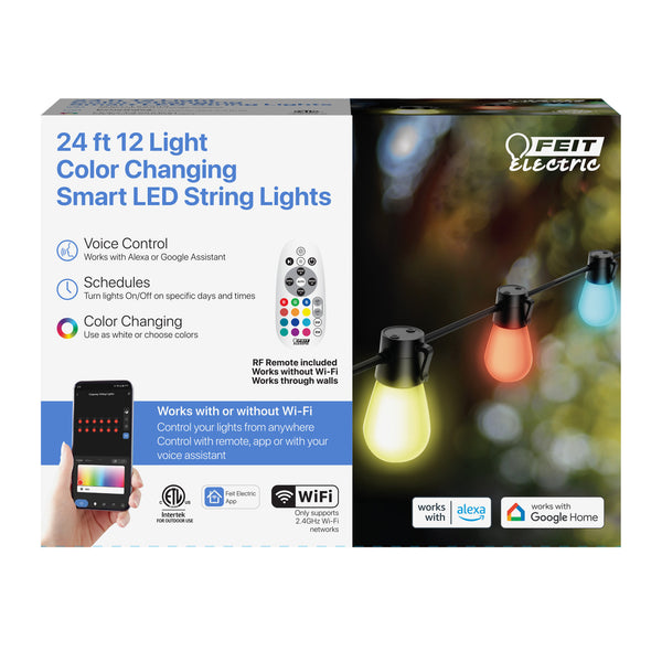 Feit Electric 24 Ft. Color Changing Smart LED String Lights