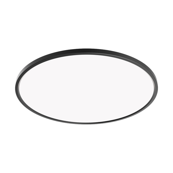 feit electric 25 in. Round 36W Selectable White Flat Panel Light Matte Black