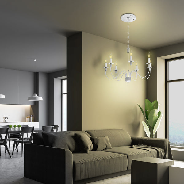 Feit Electric 3.3W (40W Replacement) E12 Base CA10 Dimmable Clear Glass Vintage Decorative Smart Wi-Fi LED Light Bulb Soft White