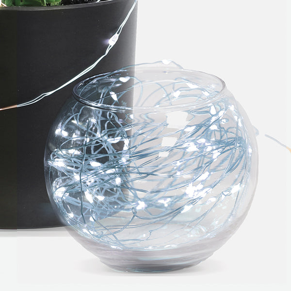 feit electric 30 ft. Cool White Silver Wire Fairy String Lights