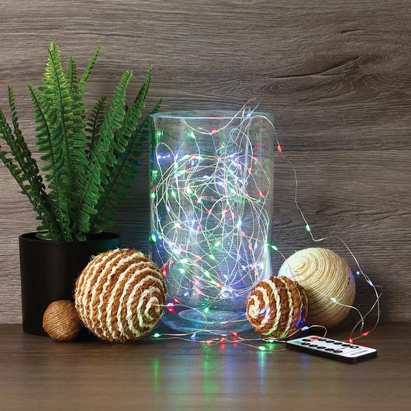Feit Electric 30 Ft. Silver Wire RGB Fairy String Light