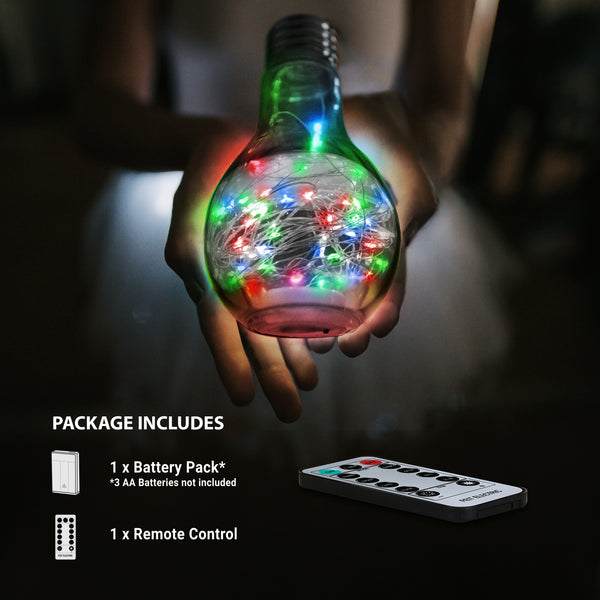 Feit Electric 30 Ft. Silver Wire RGB Fairy String Light