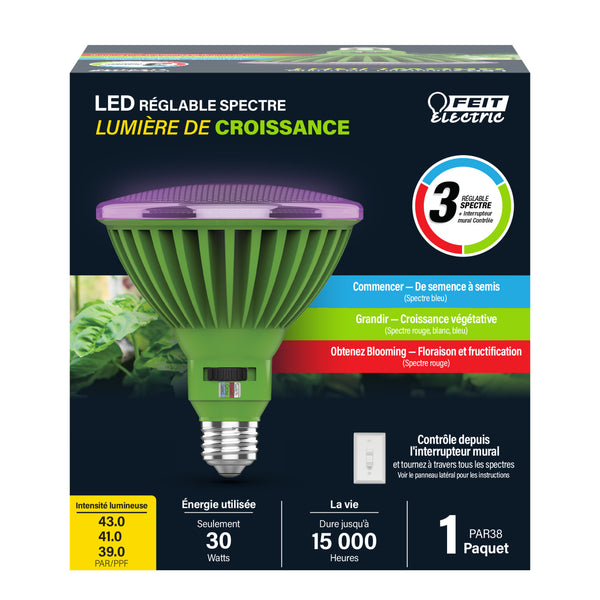 Feit Electric 30W PAR38 Selectable Spectrum LED Grow Light