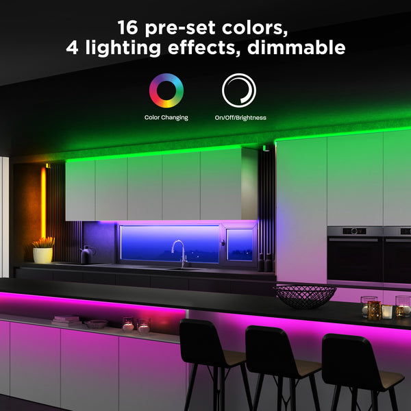 Feit Electric 32 Ft. Color Changing LED Strip Light With Remote