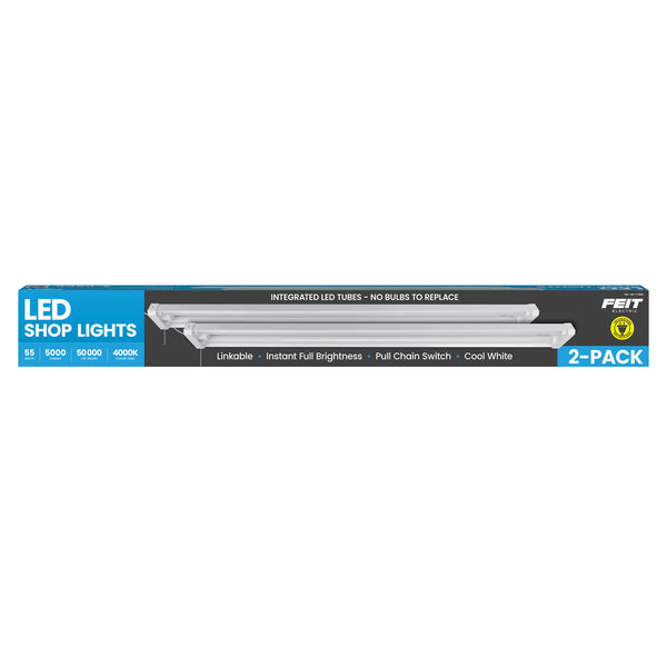 Feit Electric 4 Ft. Cool White (4000K) LED Shop Light (2-Pack)