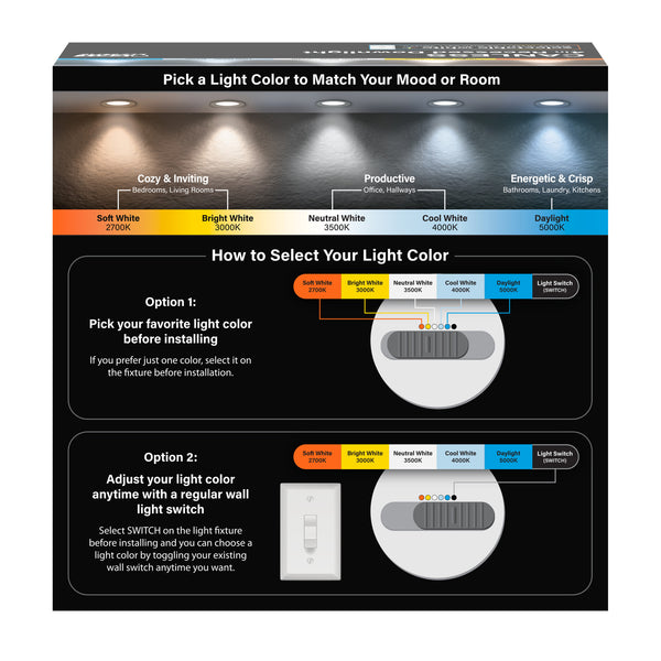 Feit Electric 4 In. Selectable White (5CCT) Integrated J-box Recessed Downlight