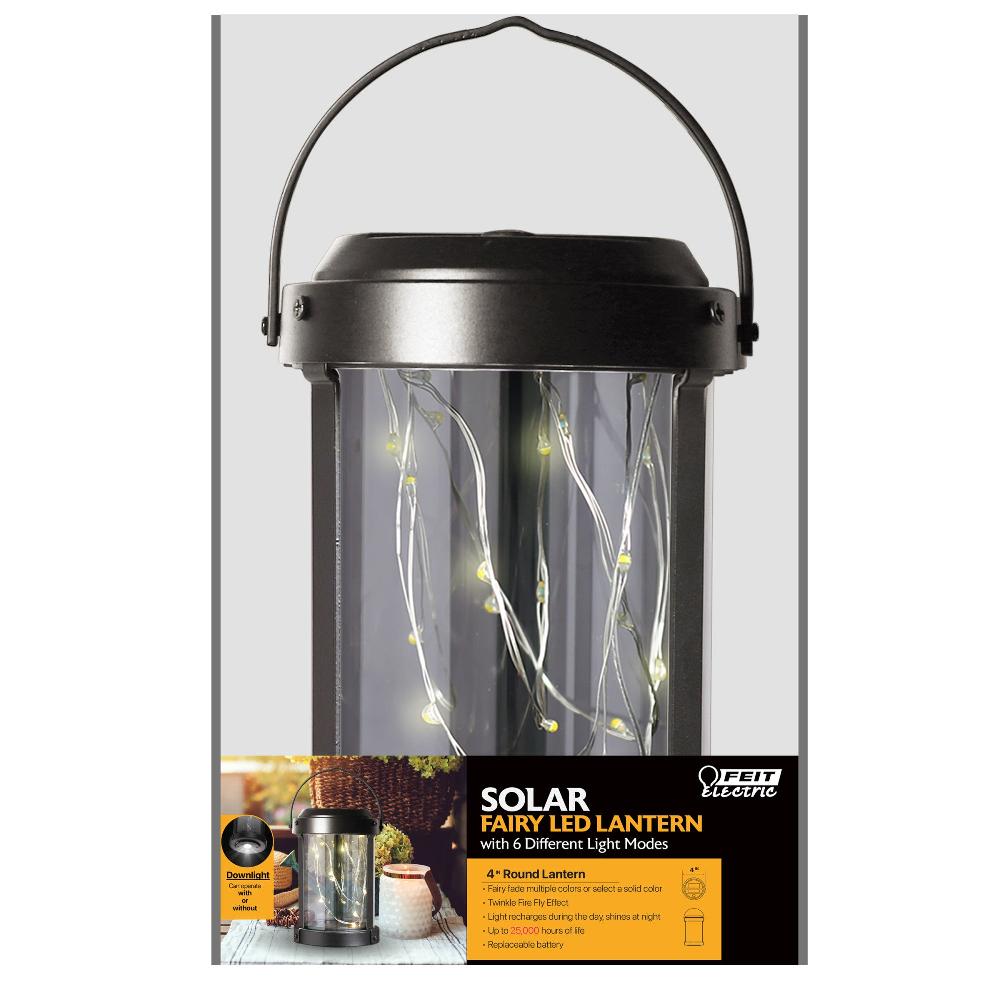Feit Electric 4 In. Solar Powered Round Outdoor Fairy LED Lantern