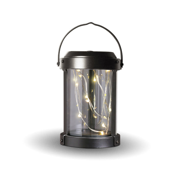 feit electric 4 in. Solar Powered Round Outdoor Fairy LED Lantern