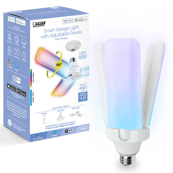 Feit Electric 4000 Lumen Smart Color Changing And Daylight White E26 Base LED Multi-Directional Light