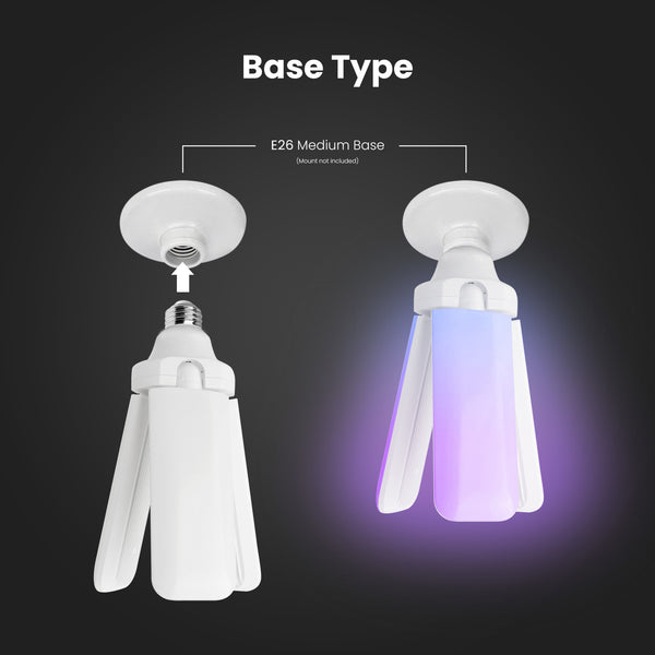 Feit Electric 4000 Lumen Smart Color Changing And Daylight White E26 Base LED Multi-Directional Light